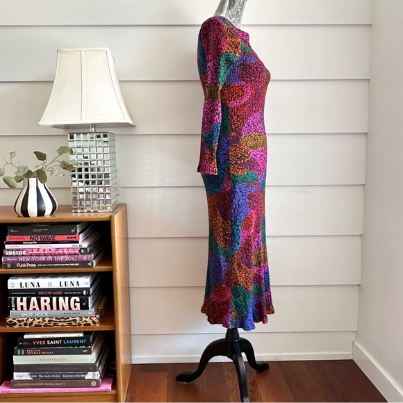 FARM Rio Multicolor Abstract Midi Dress - Picture 8 of 11